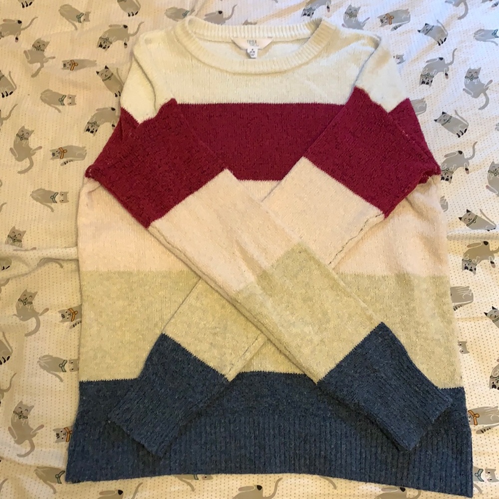 colorblock sweater